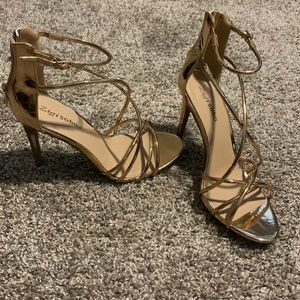 Zigi SoHo Rose Gold Strappy Heels